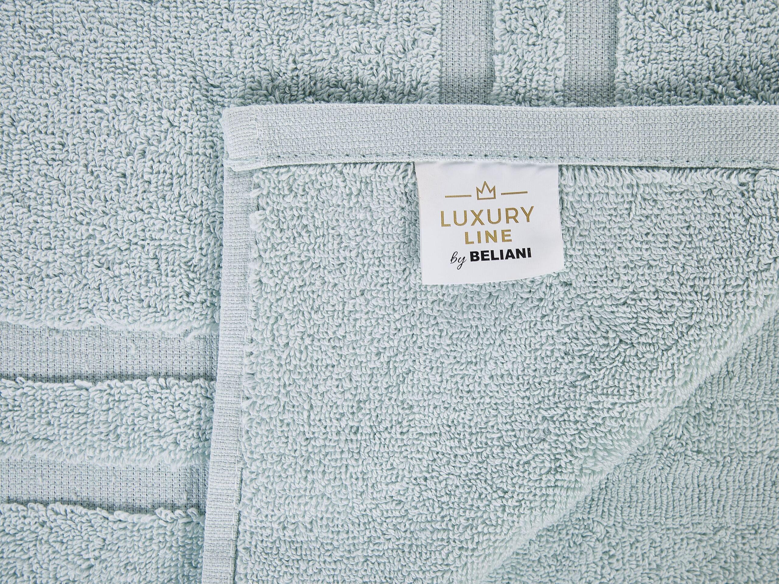 Beliani Lot de 9 serviettes en Coton ATIU  