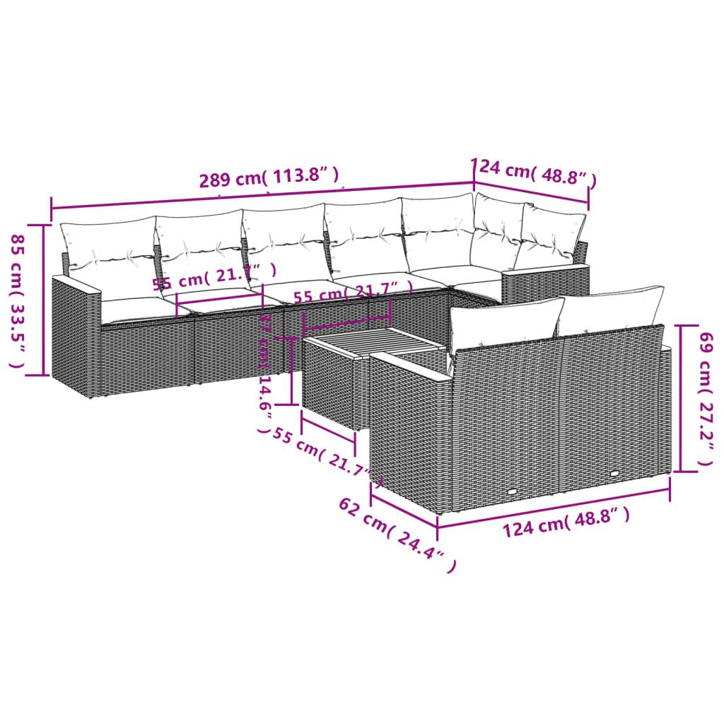 VidaXL Garten sofagarnitur poly-rattan  