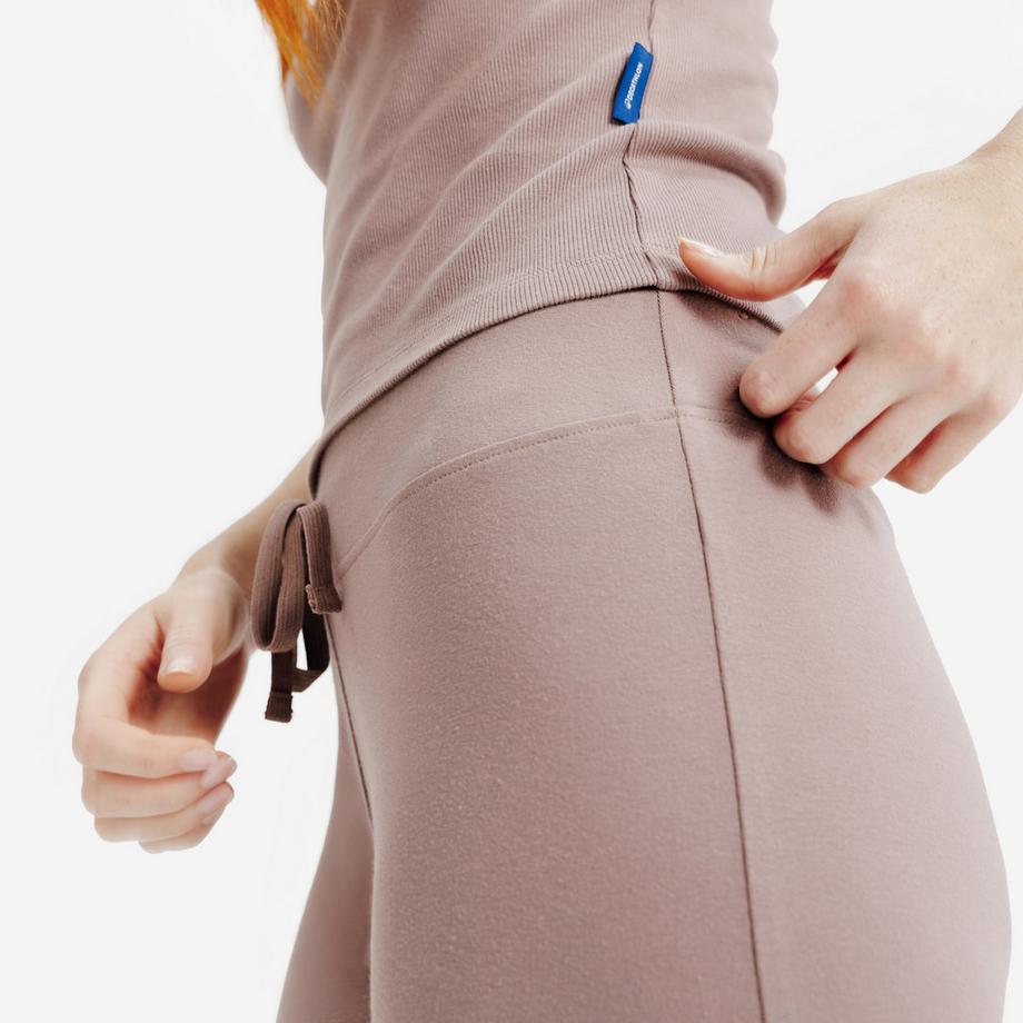 DECATHLON  Leggings donna svasati cotone 