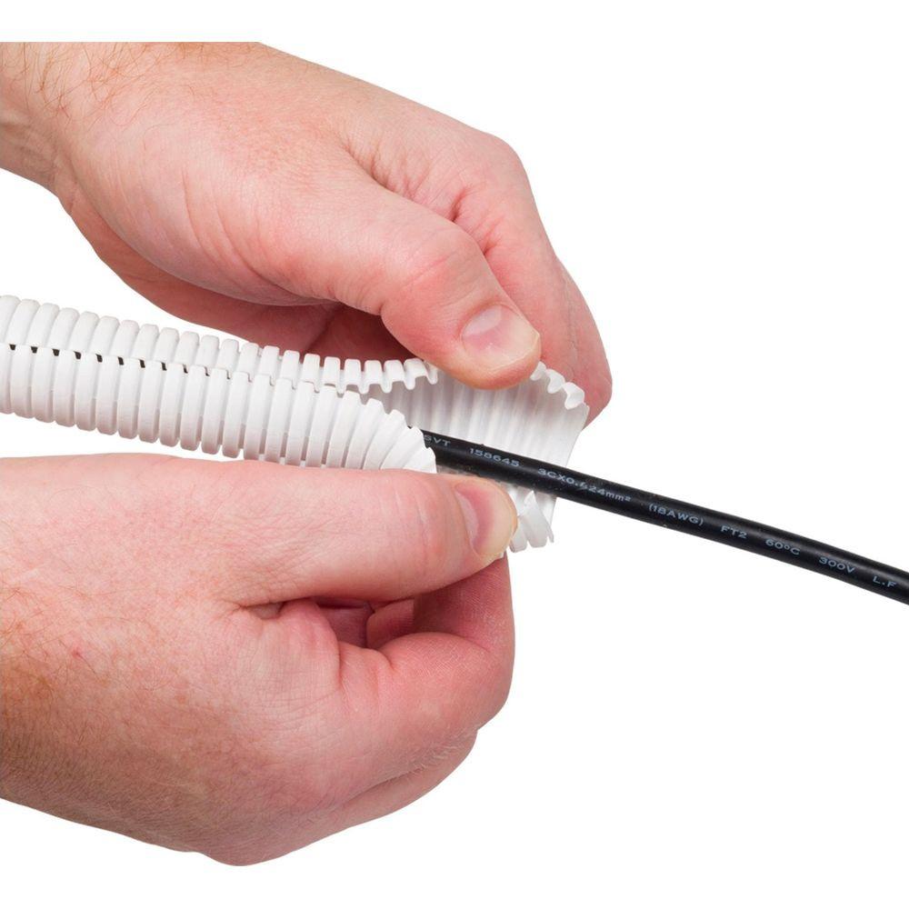 D-Line  D-LINE Kabelkanal 32mm Schlitz Weiß 1,1m 