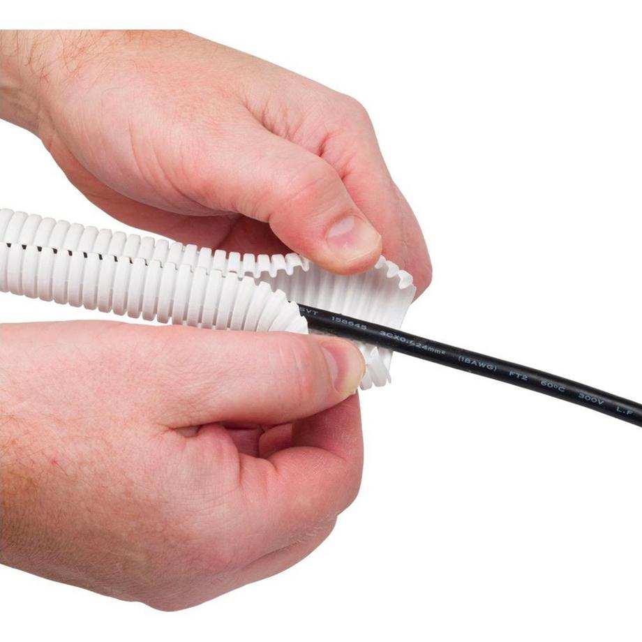 D-Line  D-LINE Kabelkanal 32mm Schlitz Weiß 1,1m 