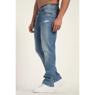 Sthuge  Jeans con FLEXLASTIC®, effetto sdrucito e taglio dritto a cinque tasche, fino alla tg. 70/35 