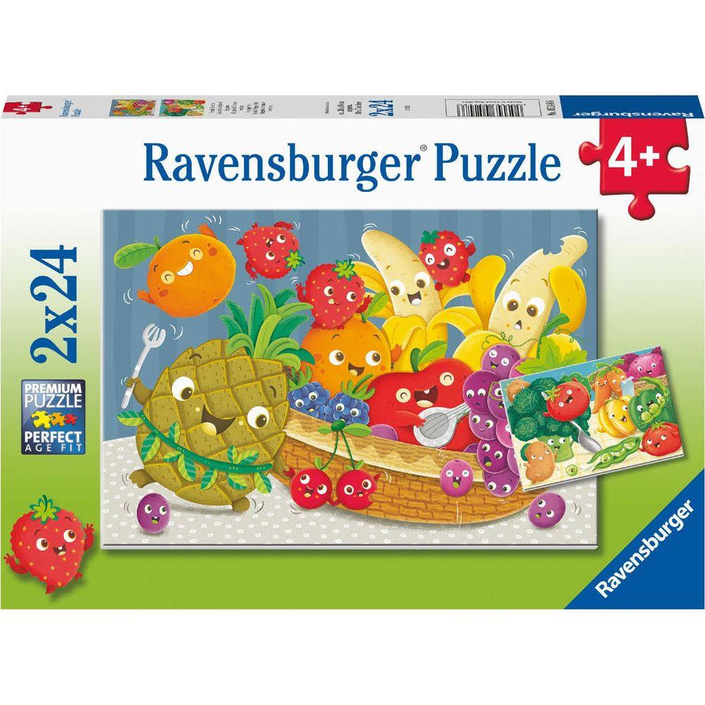 Image of Puzzle Freche Früchte (2x24)