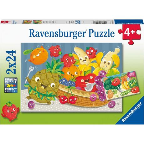 Ravensburger  Puzzle Freche Früchte (2x24) 