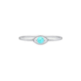 Elli  Bague Femmes Mauvais Œil Talisman Avec Howlite 