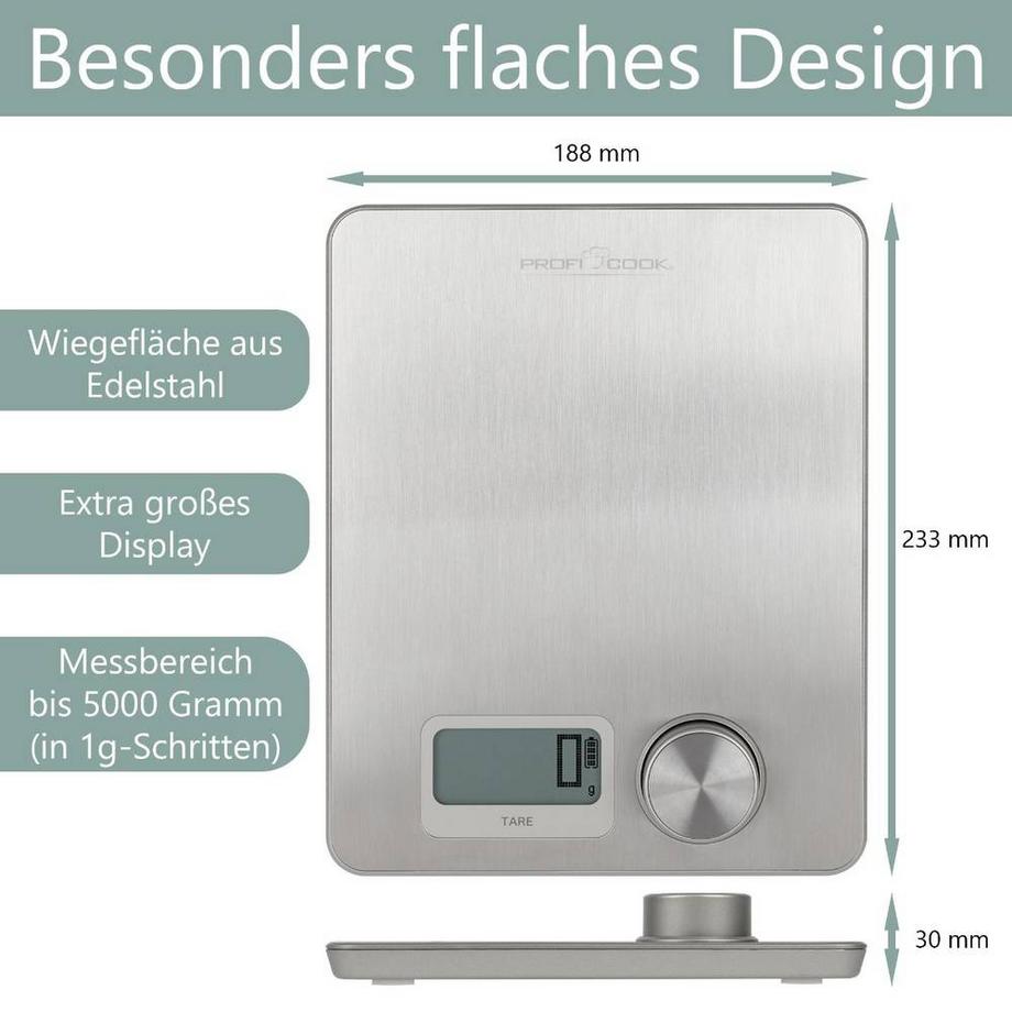 Profi Cook Balance de cuisine cinétique PC-kW 1263  