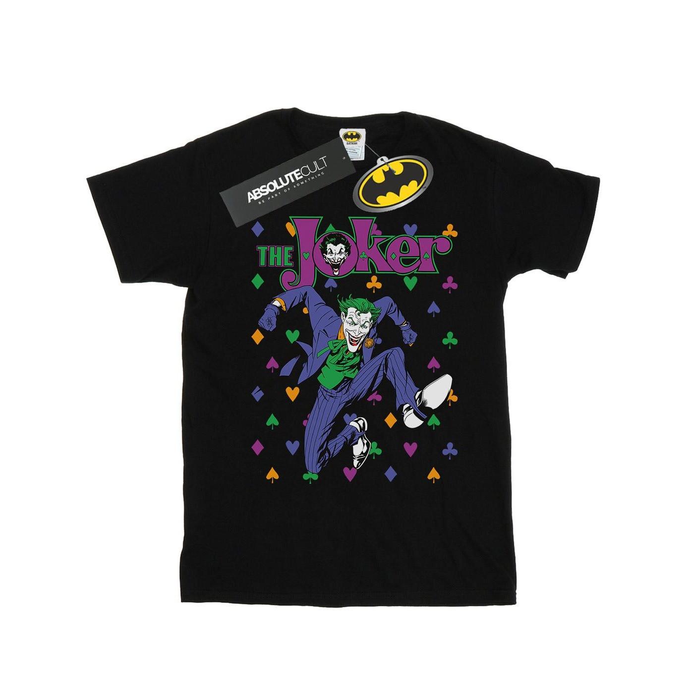 Image of Batman Joker Cards Jump Tshirt Mädchen Schwarz 116
