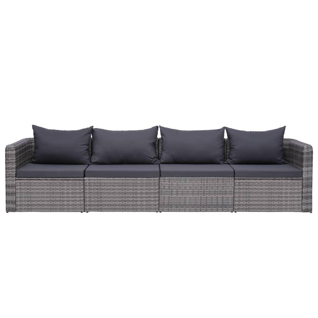 VidaXL Gartensofa-set poly-rattan  