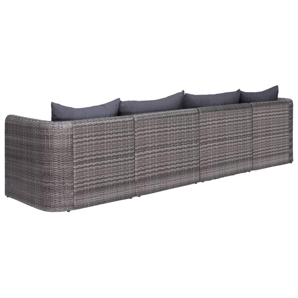 VidaXL Gartensofa-set poly-rattan  