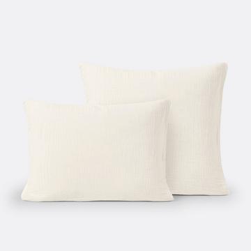 Kopfkissenbezug Kumla aus Baumwoll-Musselin