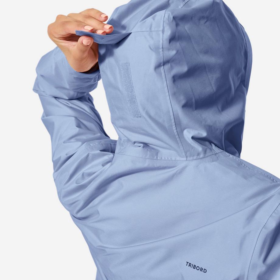 DECATHLON  Veste de voile imperméable - veste de pluie Femme - Sailing 100 bleu 