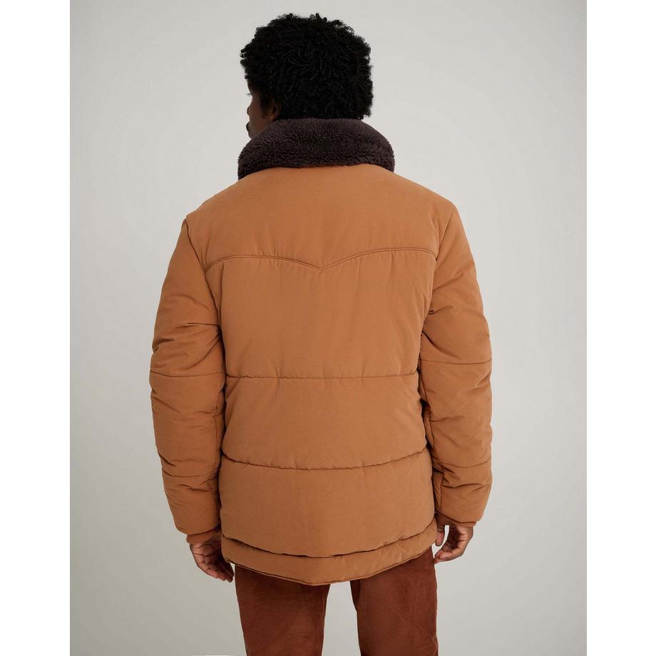 Wrangler Giacca imbottita con collo in pelliccia sintetica  