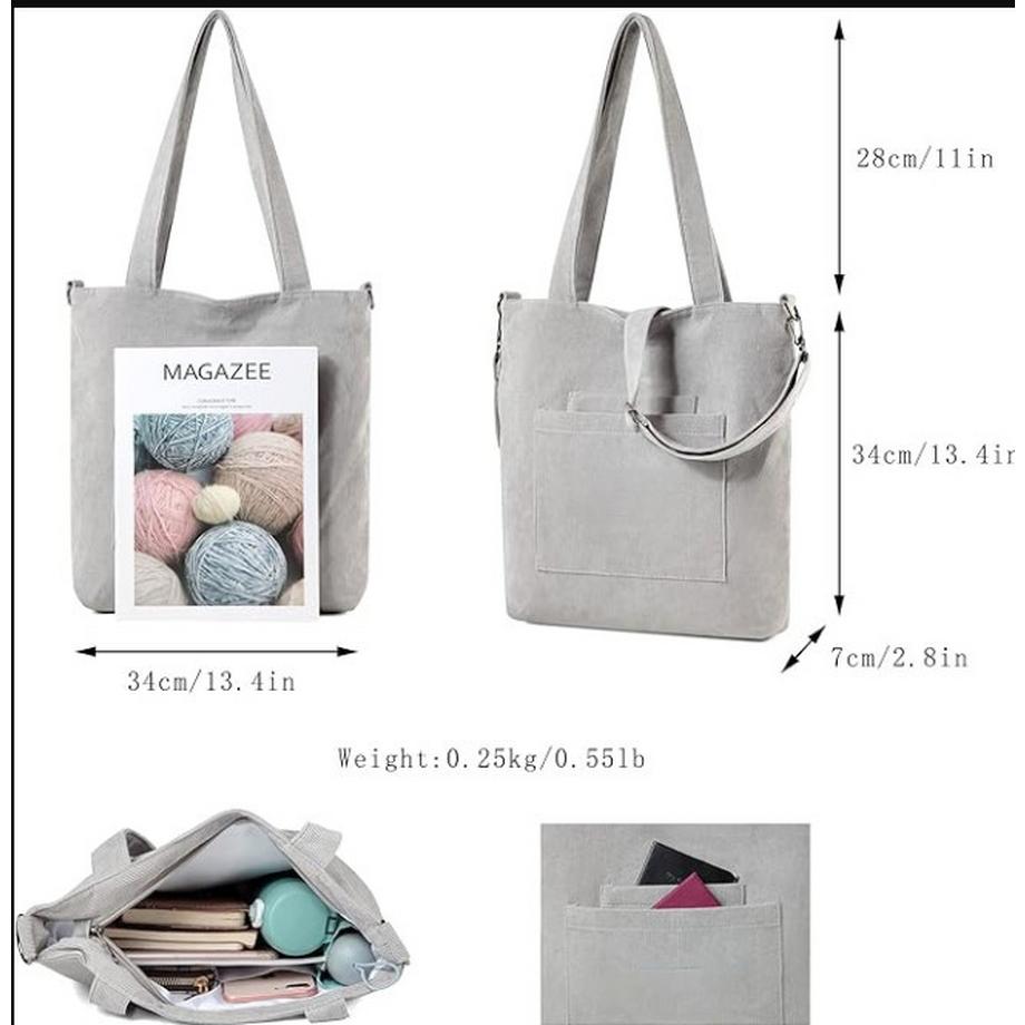 Only-bags.store Cord Umhängetasche Handtasche Shopper Henkeltasche  