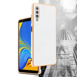 Cadorabo  Housse compatible avec Samsung Galaxy A7 2018 - Coque de protection en silicone TPU flexible et avec protection pour appareil photo 