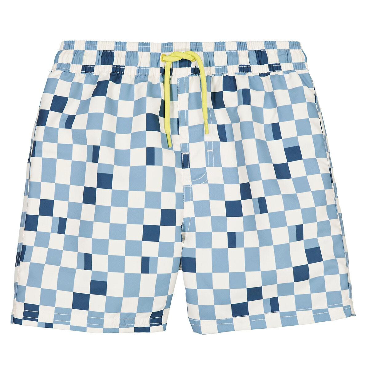 Image of Karierte Bade-shorts Jungen Blau 102