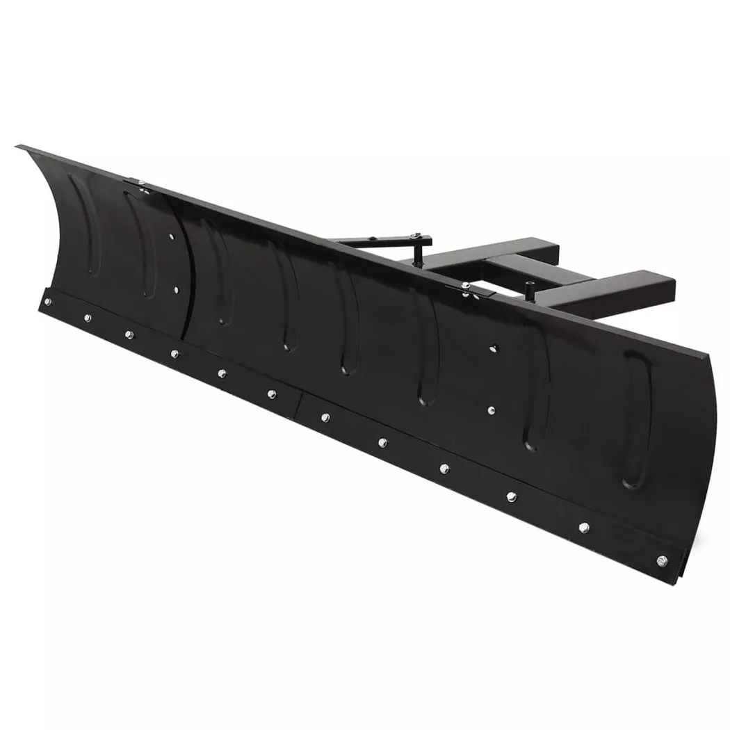 VidaXL - Schneepflug stahl, One Size, Schwarz