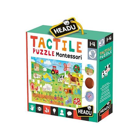 HEADU  Puzzle Montessori Puzzle Tactile (18Teile) 