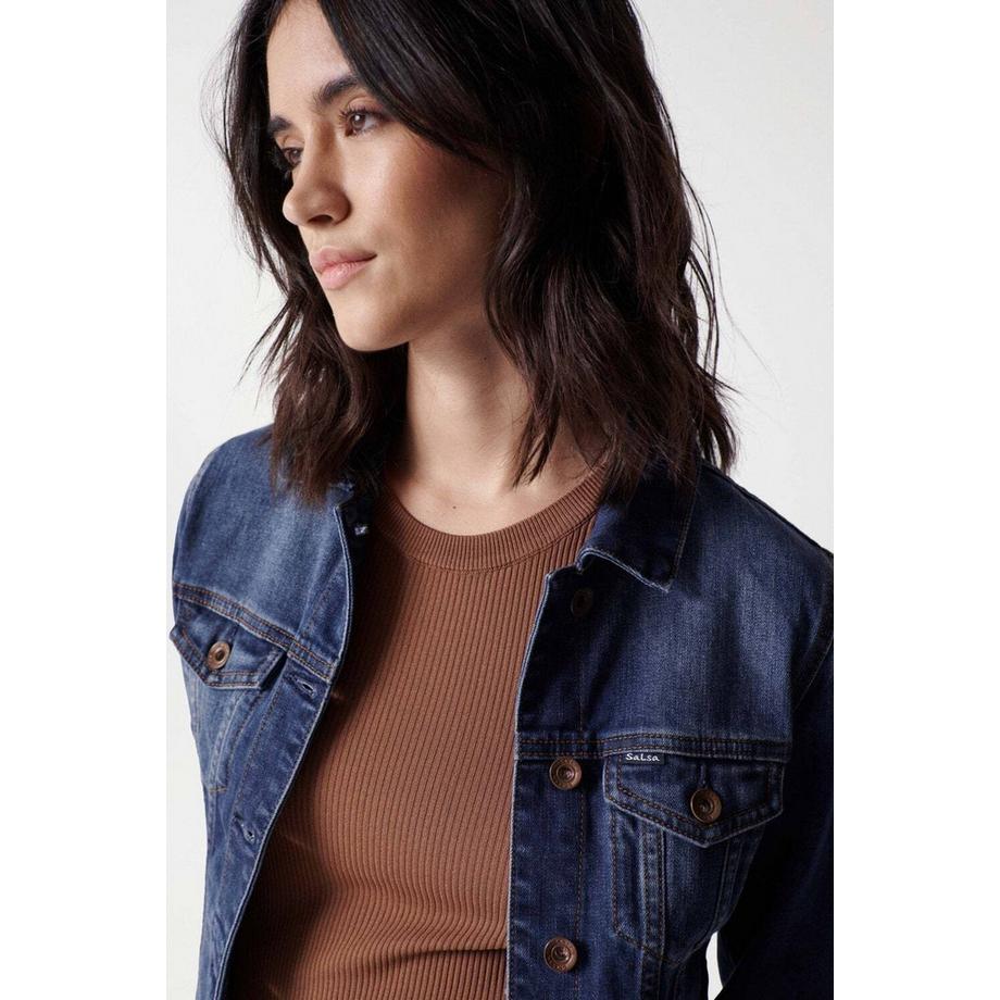 Salsa Denim Trucker Jacke Slim Fit  