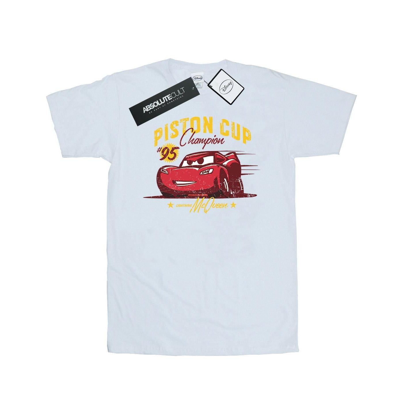 Image of Cars Piston Cup Champion Tshirt Herren Weiss M