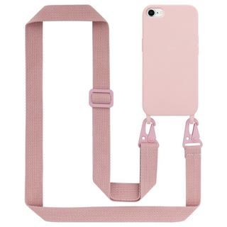 Cadorabo  Chaîne de téléphone portable compatible avec Apple iPhone 7 / 7S / 8 / SE 2020 - Coque de protection en silicone avec cordelette réglable 