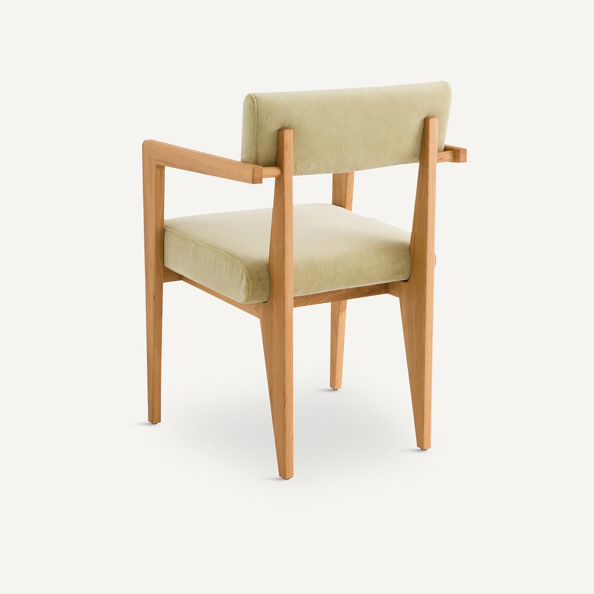 AM.PM Fauteuil de table chêne et velours  