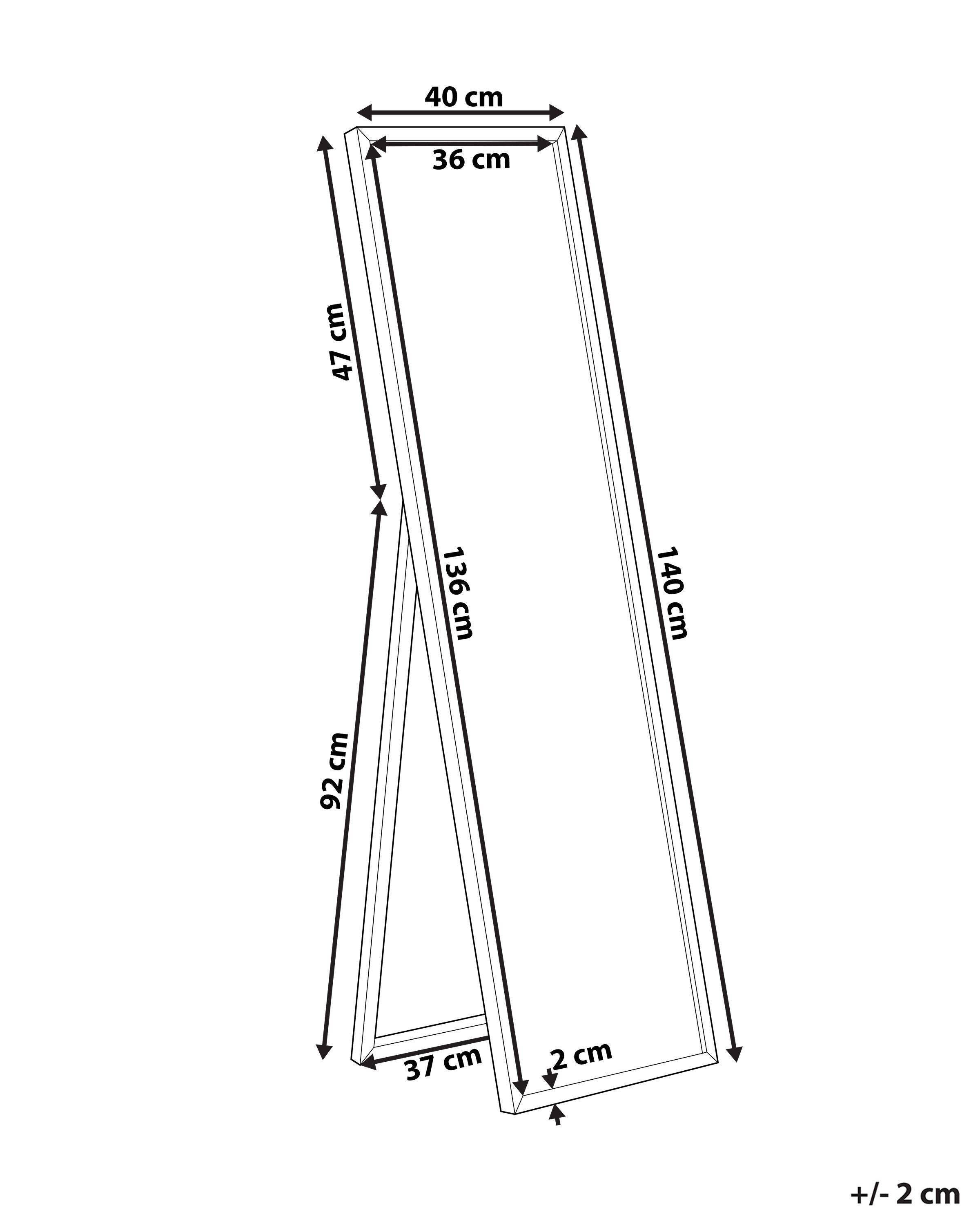 Beliani Miroir sur pied en Matière synthétique Moderne TORCY  