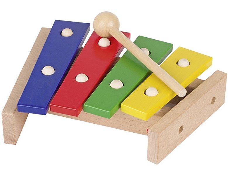 Image of Musizieren Xylophon mit 4 Tonplatten