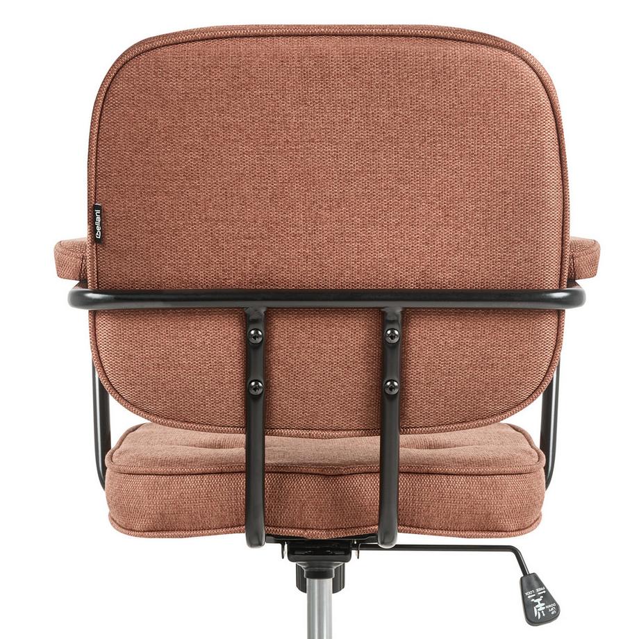 Beliani Chaise de bureau en Tissu Rétro PAWNEE  