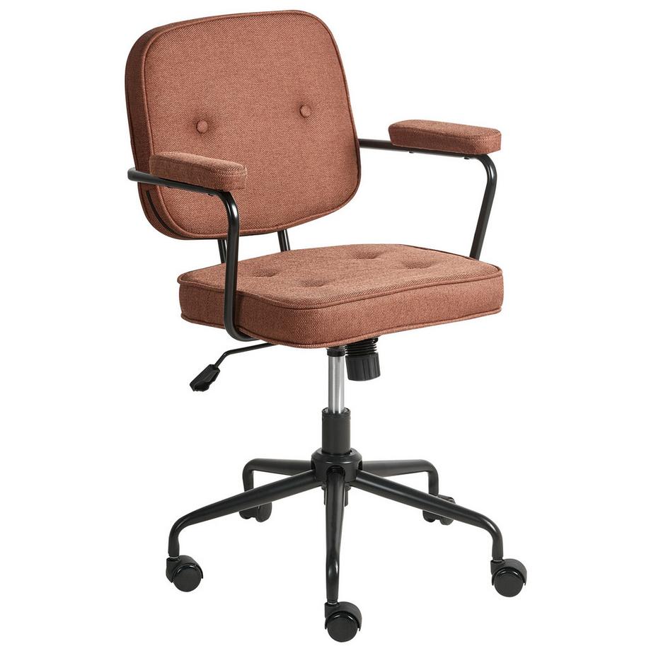 Chaise de bureau en Tissu Rétro PAWNEE
