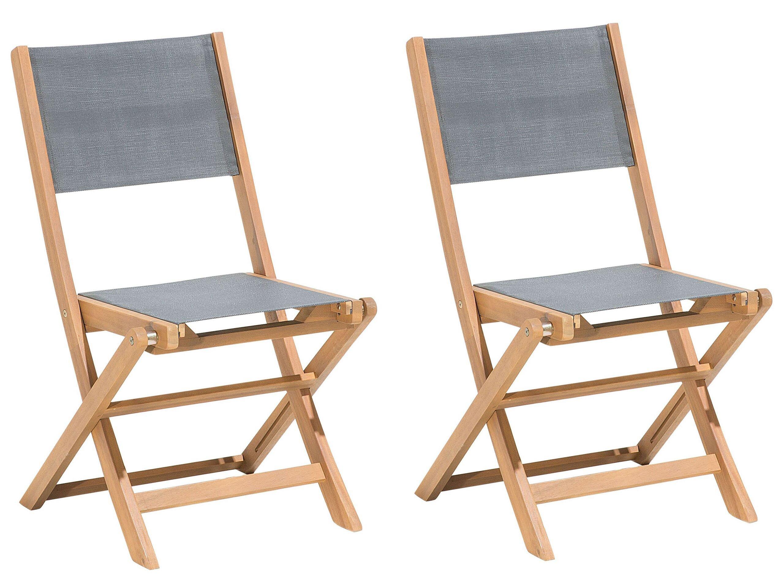 Image of Set mit 2 Stühlen aus Akazienholz Klassisch CESANA Set mit 2 Stühlen aus Akazienholz Klassisch CESANA