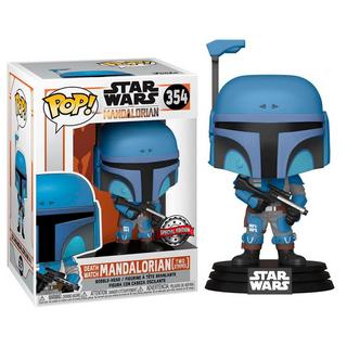 Funko  POP Figur Star Wars Mandalorian Death Watch Mandalorian Zwei Streifen Exklusiv 