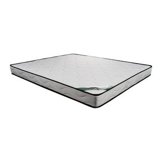 Vente-unique Set 140 x 190 cm Rete contenitore Bianco + Materasso schiuma e rivestimento bambù sp.15 cm - KANANI di NATUREA  