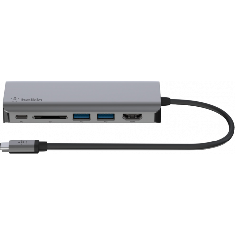 belkin  BELKIN-kompatibler Refurbished 6-in-1-USB-C-Multiport-Adapter 