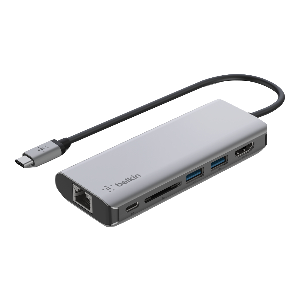 belkin  BELKIN-kompatibler Refurbished 6-in-1-USB-C-Multiport-Adapter 