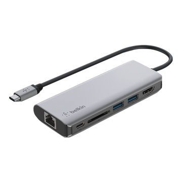 Adaptateur Reconditionné multiport 6 en 1 USB-C compatible BELKIN