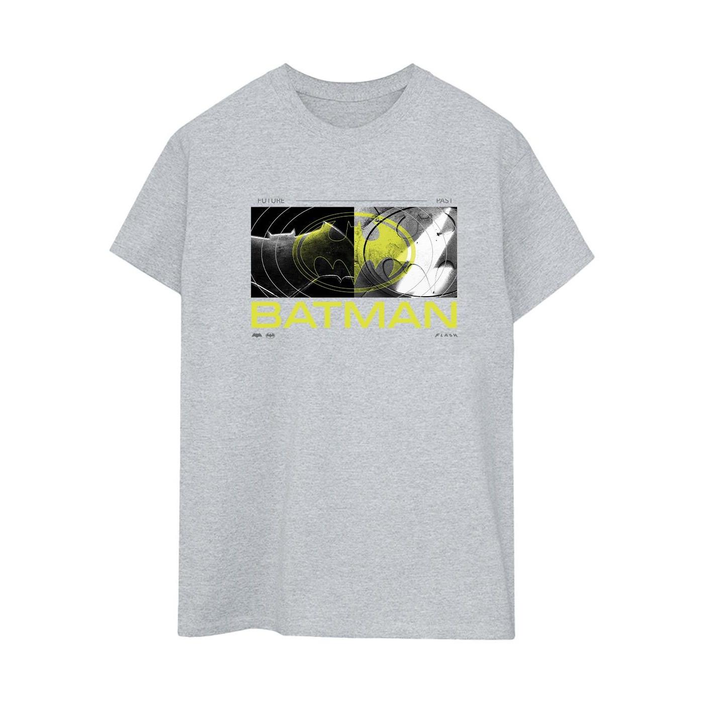 Image of The Flash Batman Future To Past Tshirt Damen Grau 3XL