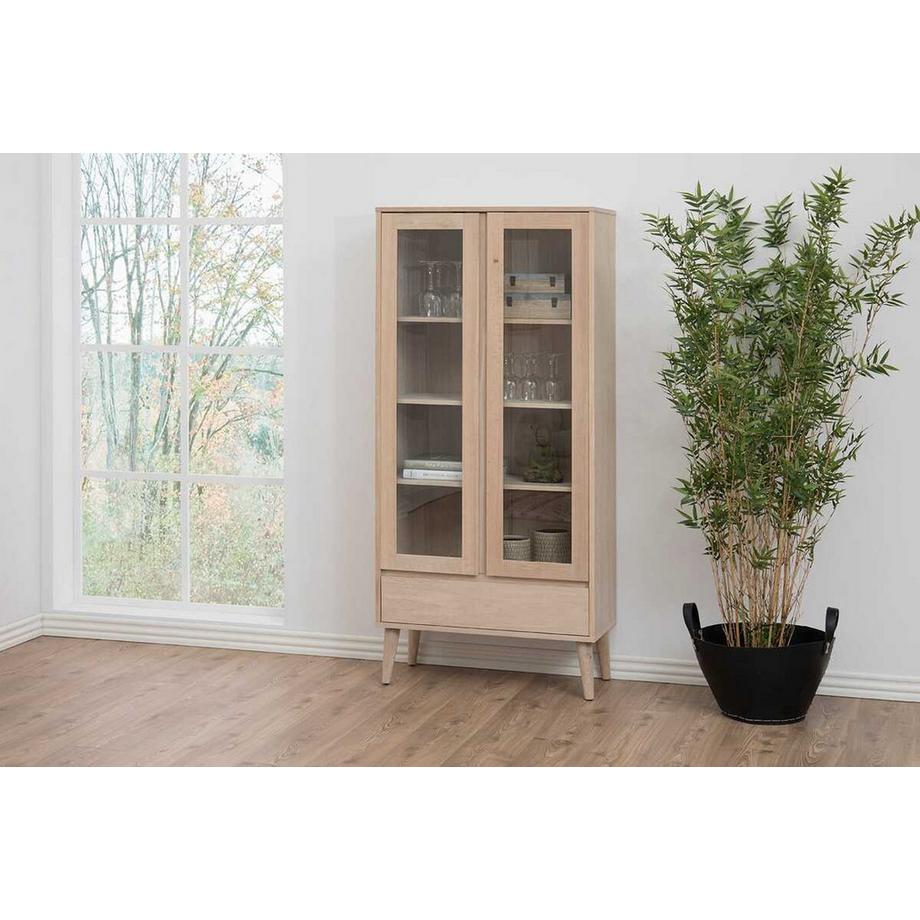 mutoni Vitrine Philli Weiss pigmentiert  