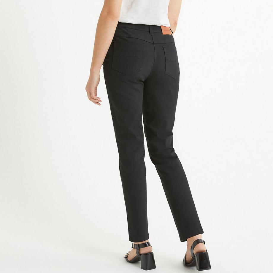 La Redoute Collections Pantaloni Dritti Cinque Tasche Cotone Stretch  