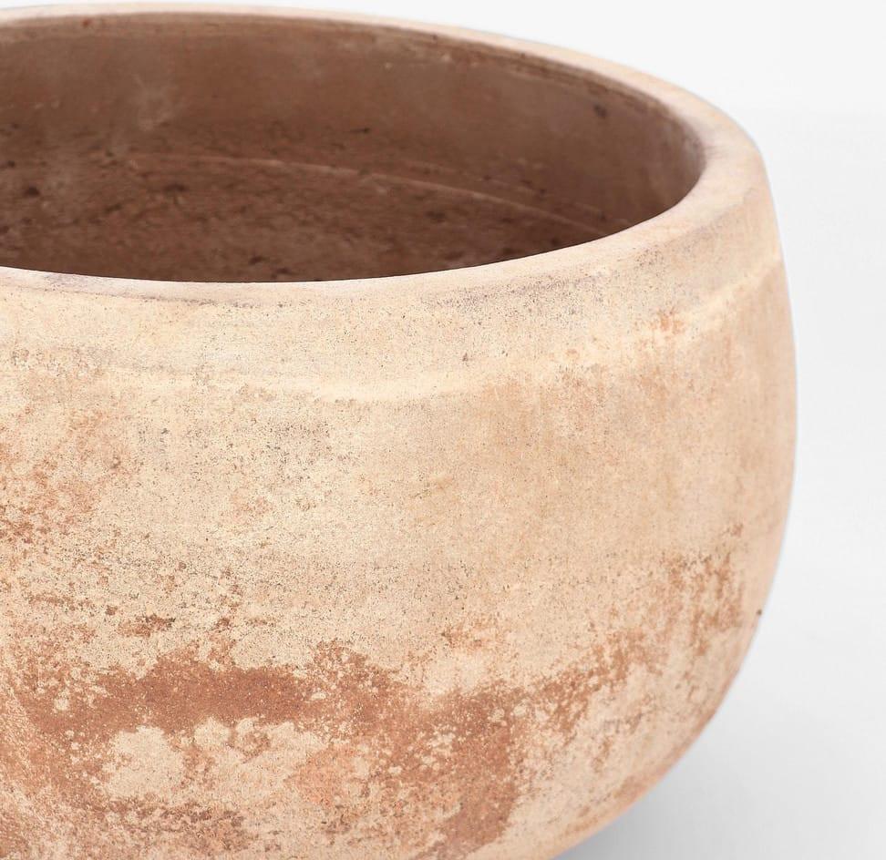 mutoni Vaso per piante Minh terracotta marrone profondo (set da 3)  