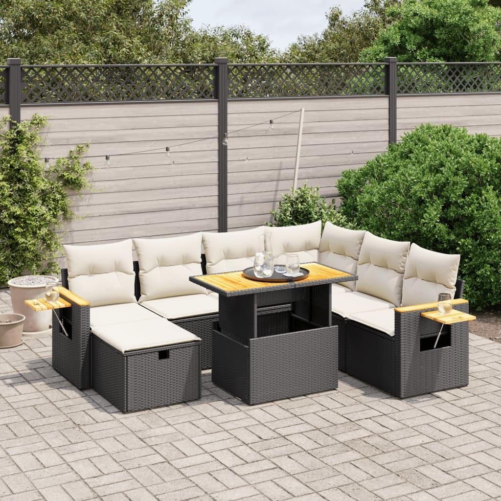 VidaXL set divano da giardino Polirattan  