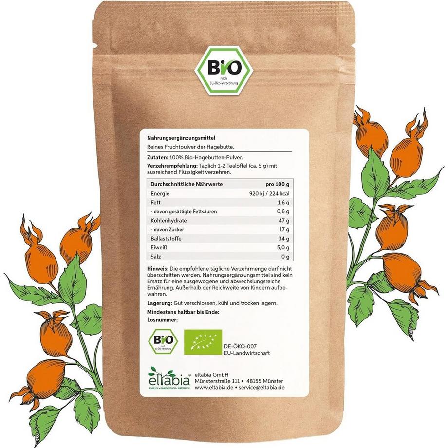 Eltabia  Bio Hagebutten Pulver 