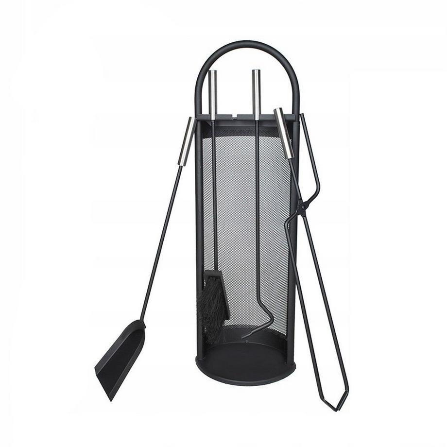 Northio  Set mit Zubehör für Kamin - Schwarz - 5-teilig 