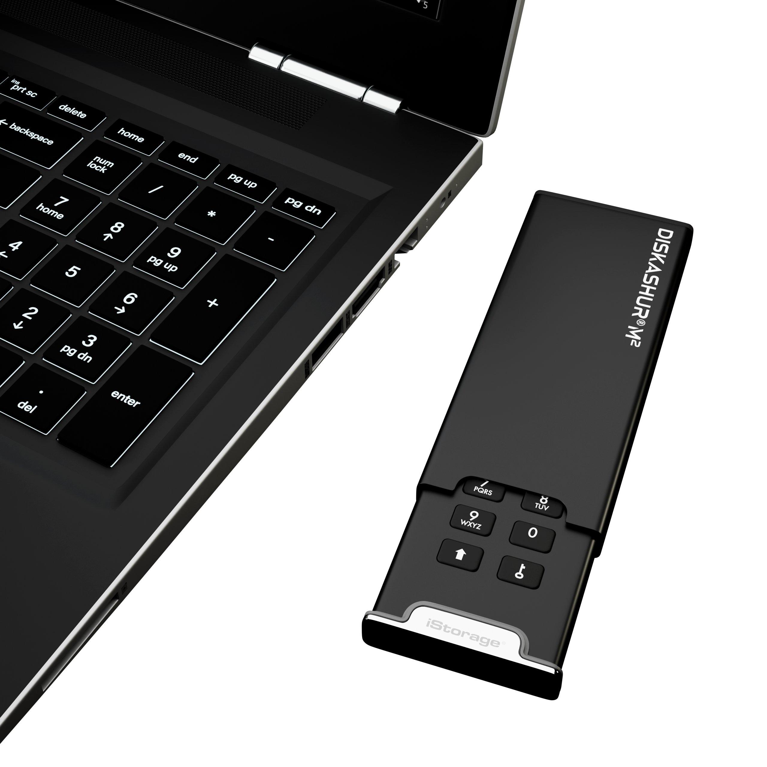 iStorage  DiskAshur M2 PIN 240 Go USB Type-A / USB Type-C 3.2 Gen 1 (3.1 Gen 1) Noir 