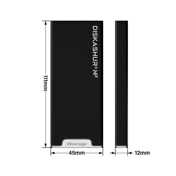 iStorage  DiskAshur M2 PIN 240 Go USB Type-A / USB Type-C 3.2 Gen 1 (3.1 Gen 1) Noir 