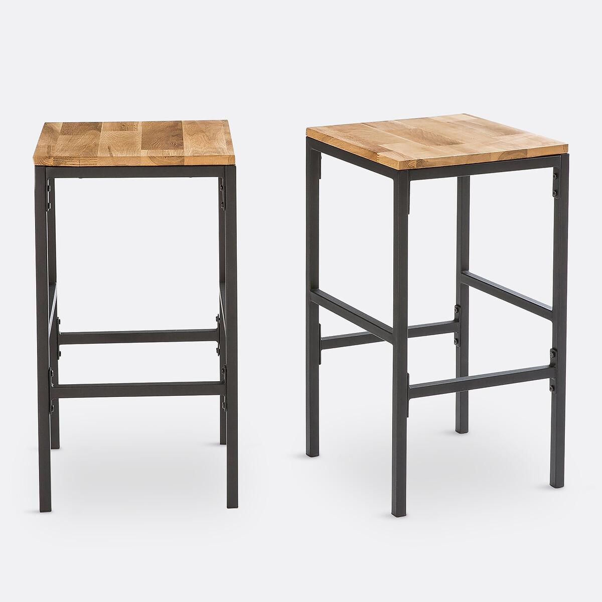 La Redoute Intérieurs Lot de 2 tabourets de bar mi-hauteur  