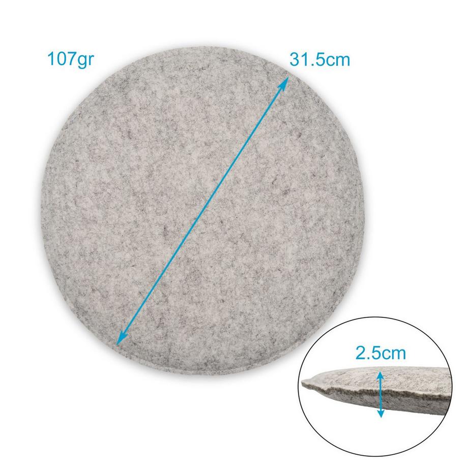 Intirilife Intirilife Coussins d'assise Set de 4  