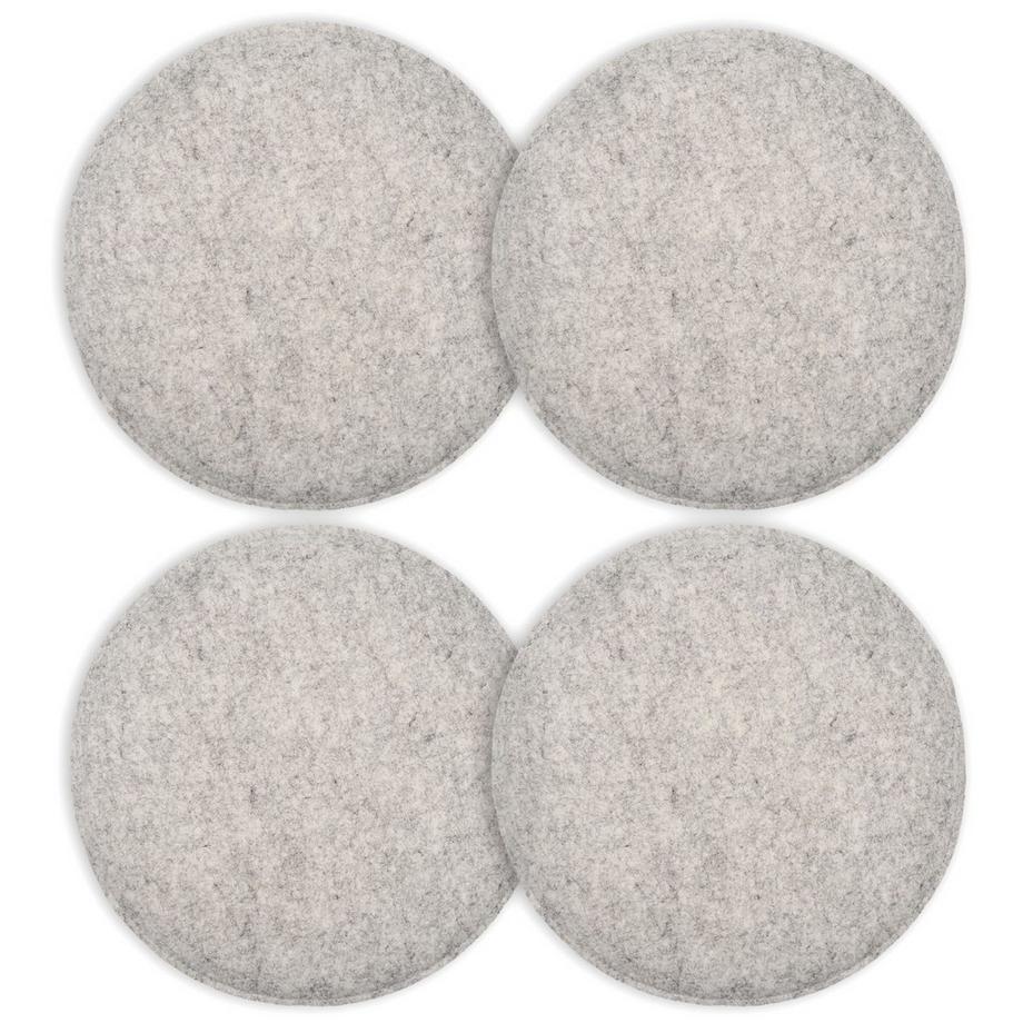 Intirilife Sitzkissen 4er Set aus Filz