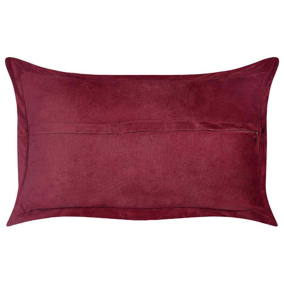 Beliani Lot de 2 coussins décoratifs en Velours côtelé  ZINNIA  