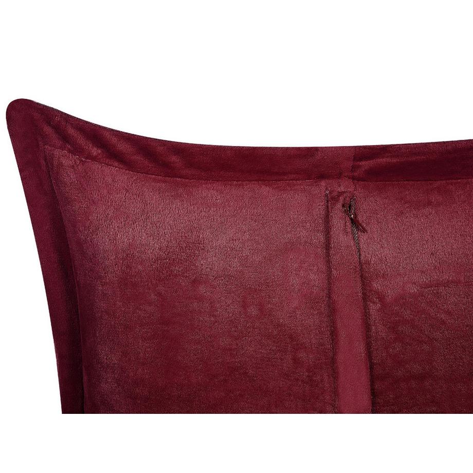 Beliani Lot de 2 coussins décoratifs en Velours côtelé  ZINNIA  