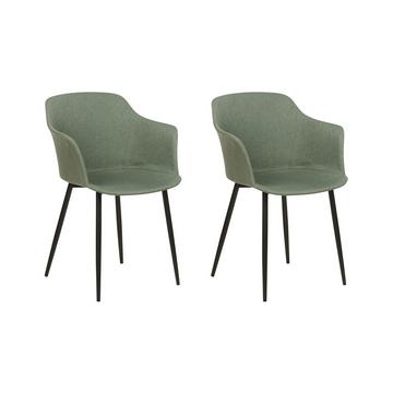 Esszimmerstuhl 2er Set aus Polyester Retro ELIM